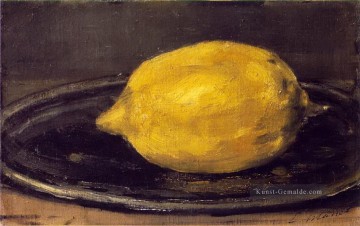 Impressionismus Stillleben Werke - Die Zitrone Eduard Manet Stillleben Impressionismus